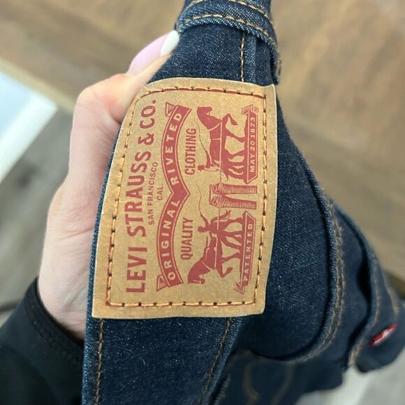 Levi’s high rise super skinny jeans dark blue - Picture 3 of 4